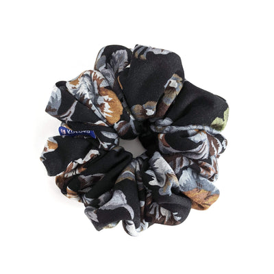 Charlotte Scrunchie black brown gray oversized scrunchie giant hair accessories xxl extra large floral 