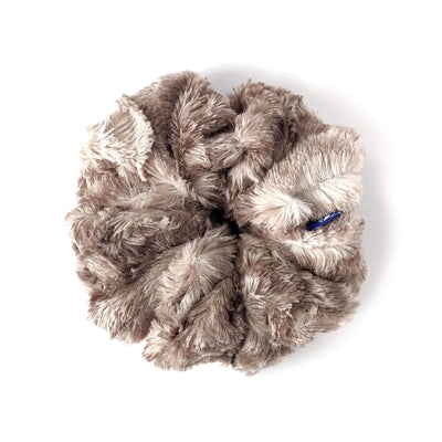 Oh Deer Scrunchie brown gray white fur oversized scrunchie giant hair accessories xxl extra large 