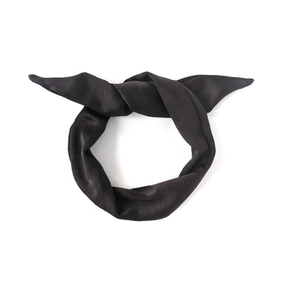 onyx black satin adjustable wired twisted headband hair accessories 